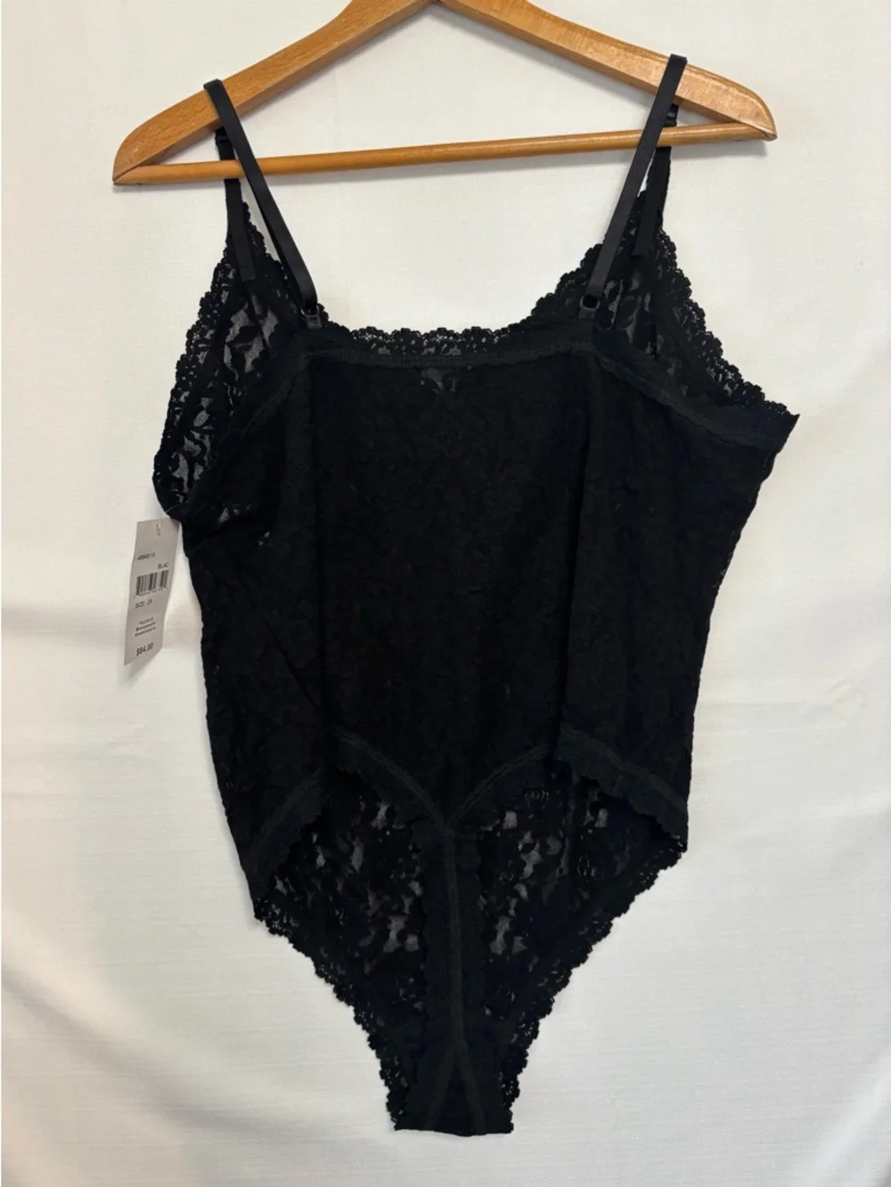 HANKY PANKY PLUS Black Lace Teddy NWT Size 2X
